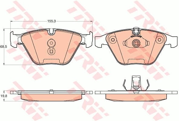 Set placute frana fata TRW Bmw Seria 7 E65 2001-2009 GDB2021 2 0161GDB2021.jpg