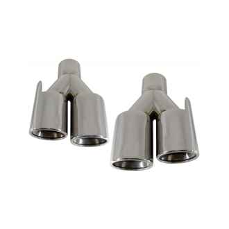 Ornamente Tobe Evacuare compatibil cu BMW 3 Series E46 E90 E92 E93 F30 F31 4 Series F32 F33 F36 5 Series E60 F10 F11 G30 6 Series F06 F12 F13 M3 M5 M-Power Design Stanga/dreapta