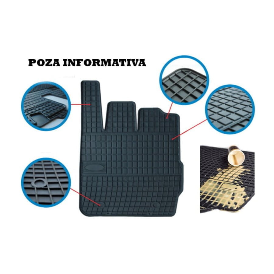 Covoare cauciuc VW T5 T6 randul 2 de scaun 5