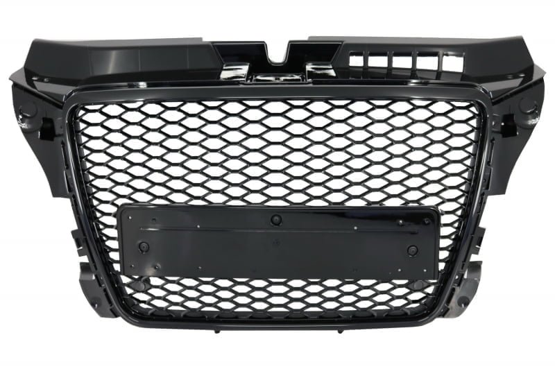 Grila Centrala compatibil cu AUDI A3 8P Facelift (2007-2012) RS Design Negru Lucios