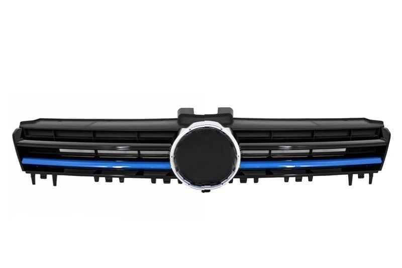 Grila Centrala compatibil cu VW Golf 7 VII (5G) (2012-up) Rline GTE Design Blue