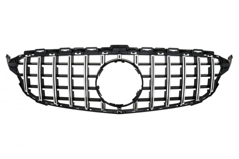 Grila radiator compatibil cu MERCEDES C-Class W205 S205 C205 A205 (2014-2018) GT-R Panamericana Design Fara Camera