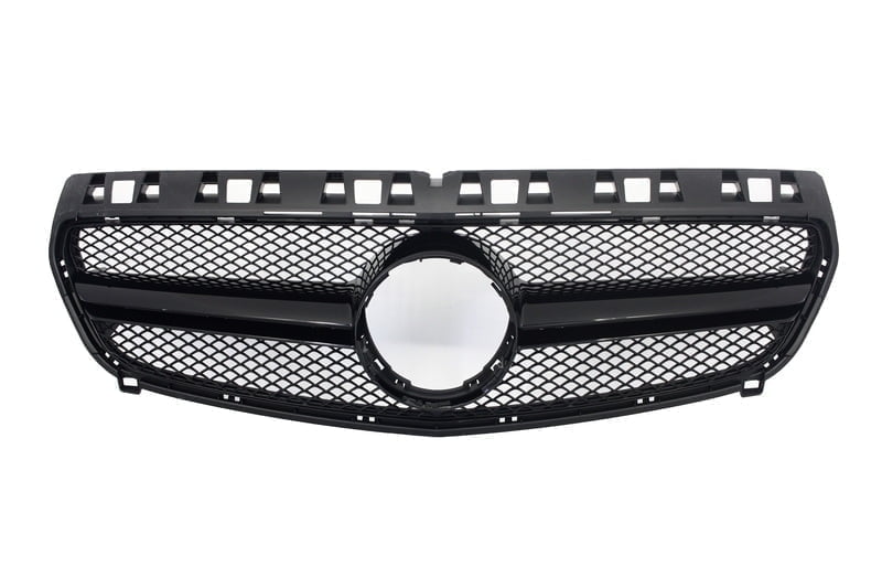 Grila radiator compatibil cu Mercedes Benz A-Class W176 (2012-2015) A45 A-Design Fundal Negru