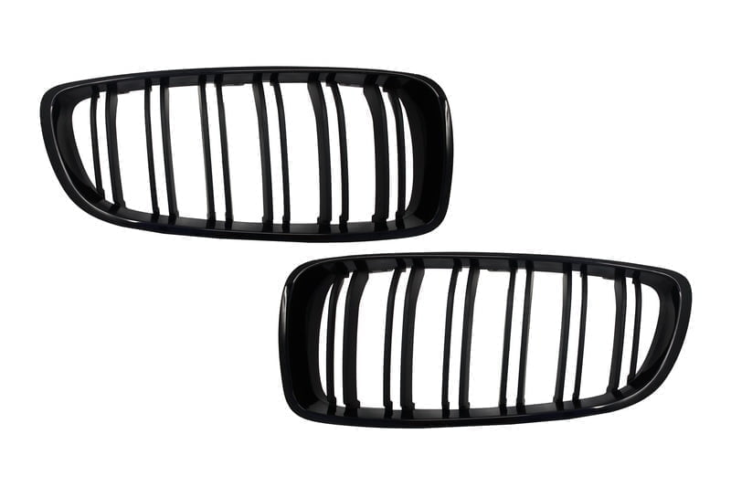 Grile Centrale compatibil cu BMW Seria 4 F32 (2013-up) Double Matt Piano Black M Design