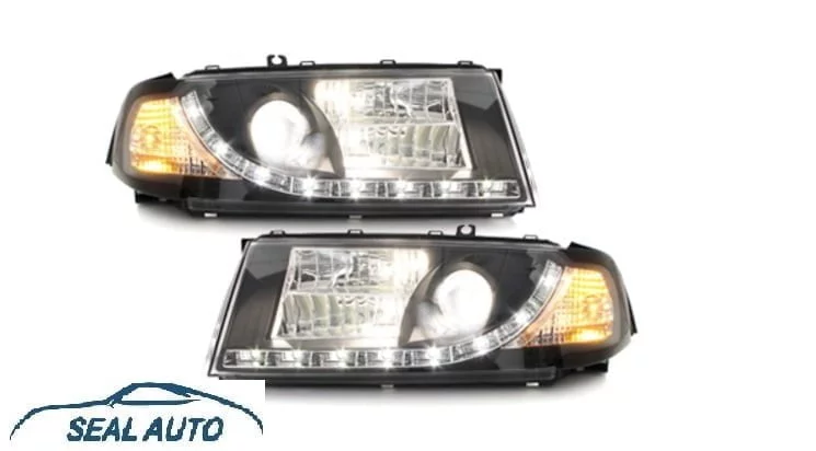 Set 2 faruri LED DRL Dayline compatibil cu Skoda Octavia I 2000-2004, Negru