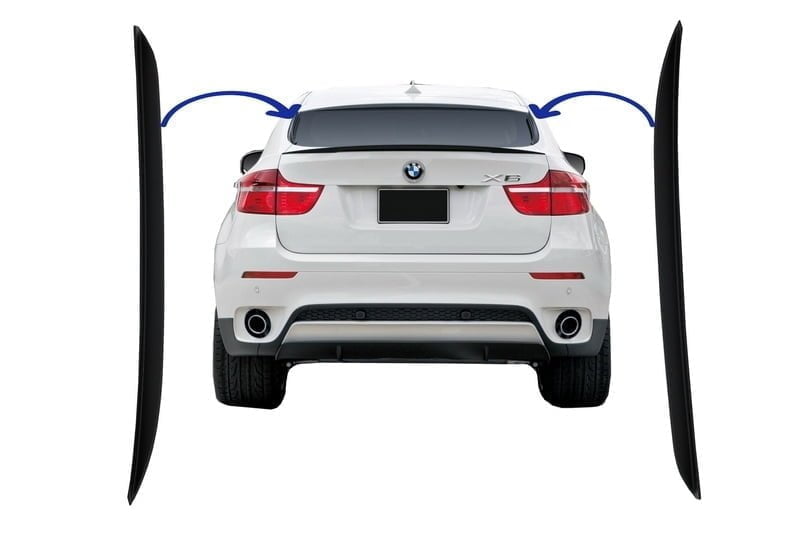 Spoiler Eleron Luneta StangaDreapta compatibil cu BMW X6 E71E72 2008 2014 Performance Design 1