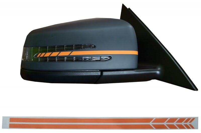 Stickere Oglinzi Laterale Portocaliu Mat compatibil cu MERCEDES Benz Coupe C238 A B C E S Class CLA GLA CLS GLK W246 W204 W176 W117 W212 W207 W218 X156 X204 W221