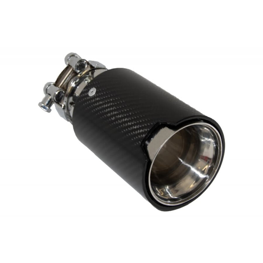Toba Universala Ornament Sistem de evacuare Carbon Fiber Finisaj Glossy 6.3cm2.48inch 1