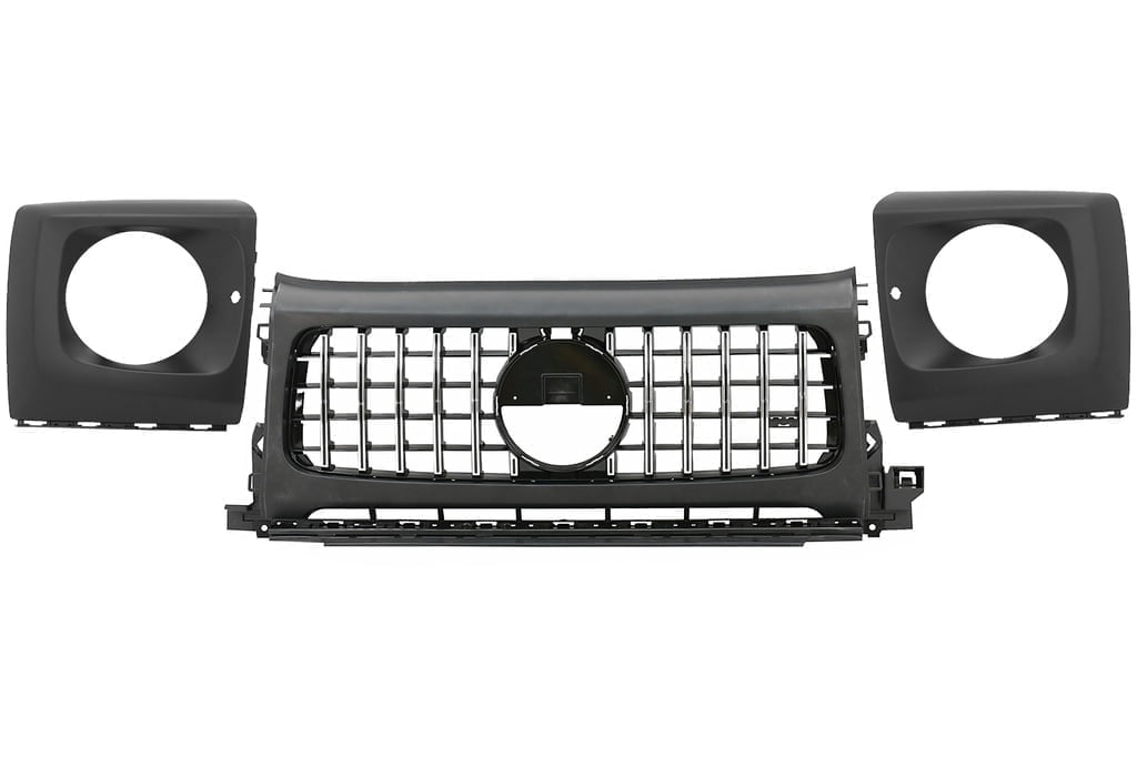 Grila Centrala si Carcasa faruri compatibil cu Mercedes G-Class W464 W463A & G63 AMG (06.2018-Up) GT-R Panamericana Design
