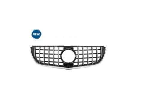 Grila Centrala compatibil cu Mercedes V-Class W447 (2014-03.2019) GTR Panamericana Design Negru Crom