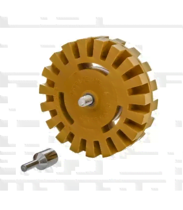DISC 4" CAUCIUC CU STRIATII INDEPARTARE AUTOCOLANT / ADEZIVI - SHINE MATE