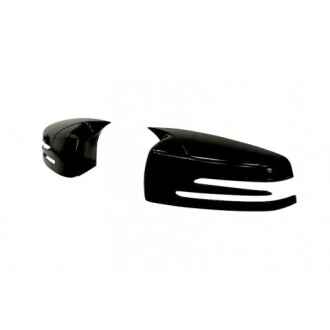 Capace oglinzi BATMAN compatibile cu MERCEDES clasa S W221 2007-2012 Negru lucios Batman Style