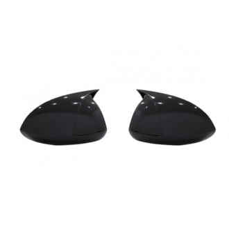 Capace oglinzi BATMAN compatibile cu Opel Corsa D E 2006-2019 Negru lucios Batman Style