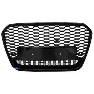Grila Bara Fata compatibil cu Audi A6 C7 4G Pre-Facelift (2011-2014) RS6 Design Negru Lucios
