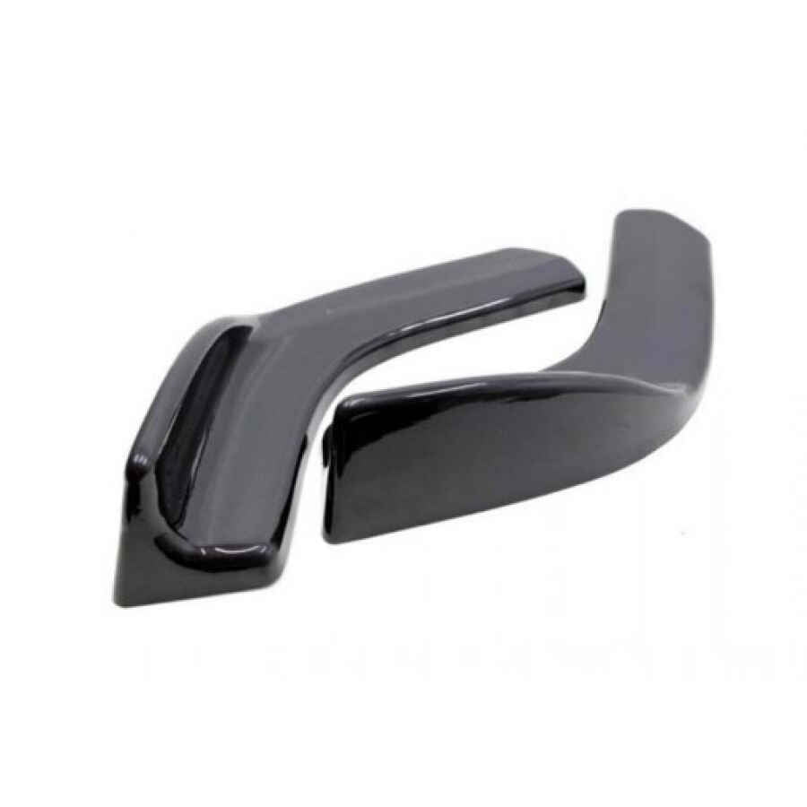 set 2 coltare prelungire bara fata universale negru lucios 2287