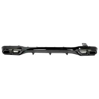 Difuzor Bara Spate cu Ornamente Toba Negre Mercedes E-Class W213 Sport Line 2016-2019 E63 Design
