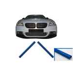 Set Ornamente V-Brace Insertie pentru Grile Centrale Bara Fata compatibil cu BMW Seria 1 2 3 4 5 6 7 Albastru
