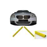 Set Ornamente V-Brace Insertie pentru Grile Centrale Bara Fata compatibil cu BMW Seria 1 2 3 4 5 6 7 Galben