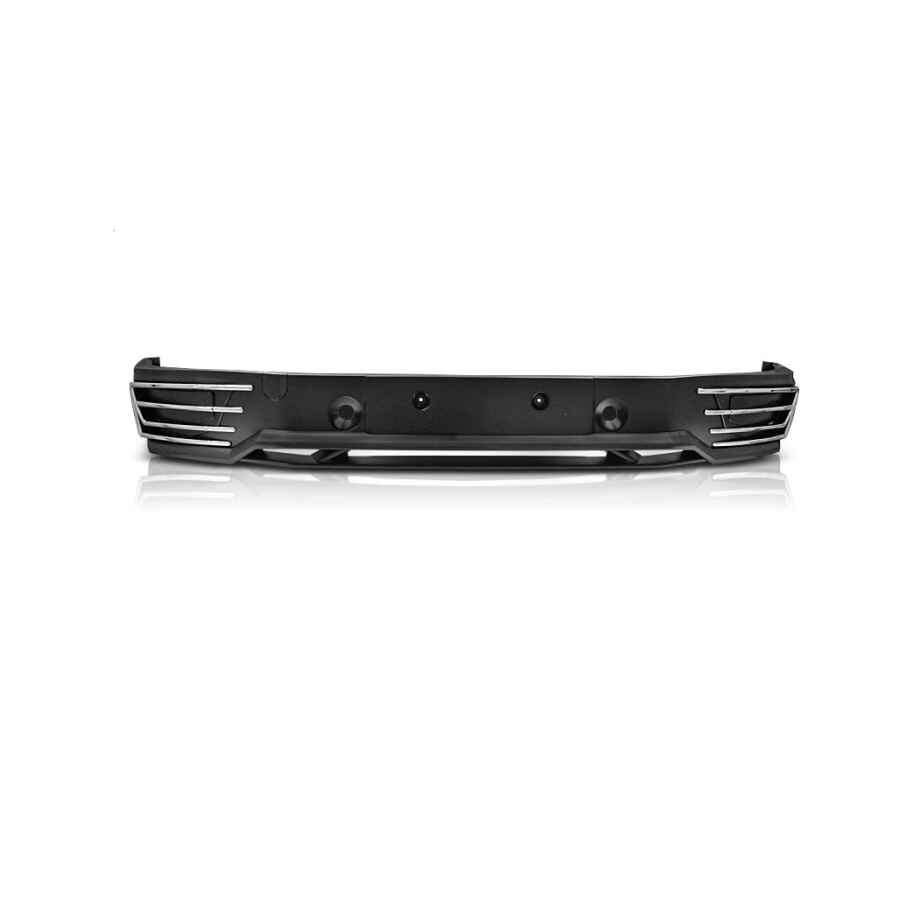 cest spoiler se potrivește exclusiv cu bara de protecție originală a vehiculului Volkswagen T6 fabricat între anii 2015 și 2019. Descriere: Spoilerul pentru bara față este conceput pentru a oferi un aspect sportiv și agresiv vehiculului dumneavoastră Volkswagen T6.