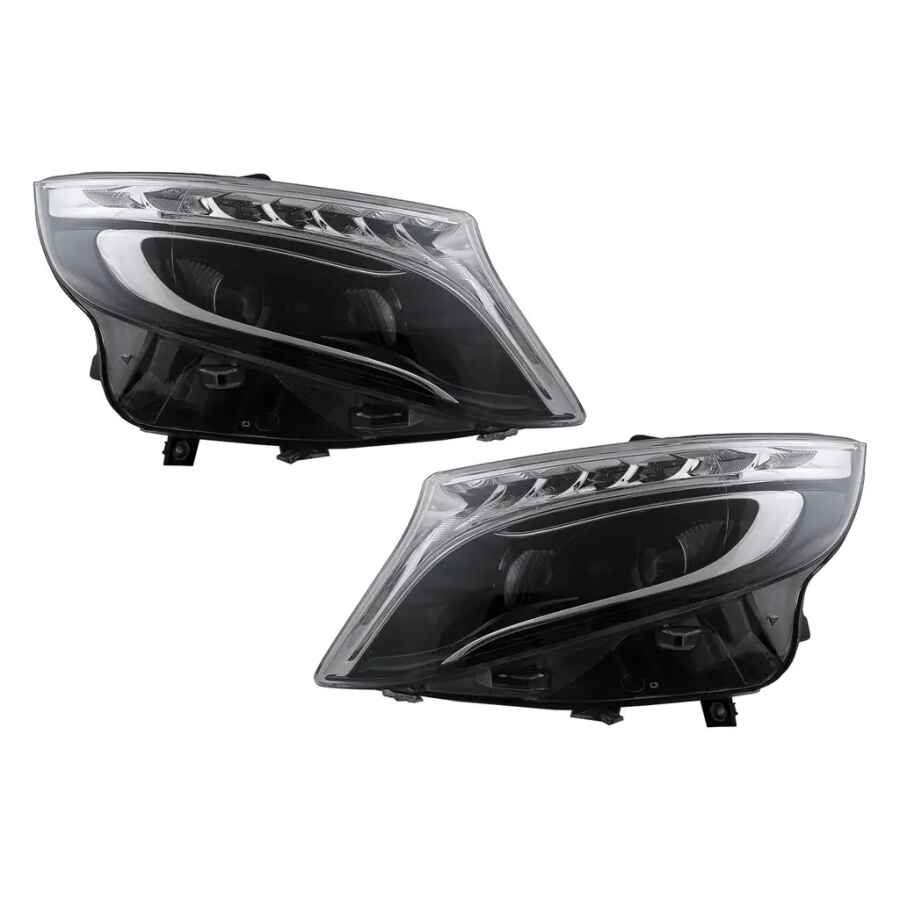 Faruri LED compatibil cu Mercedes V-Class W447 Vito (2014-2017) Negru