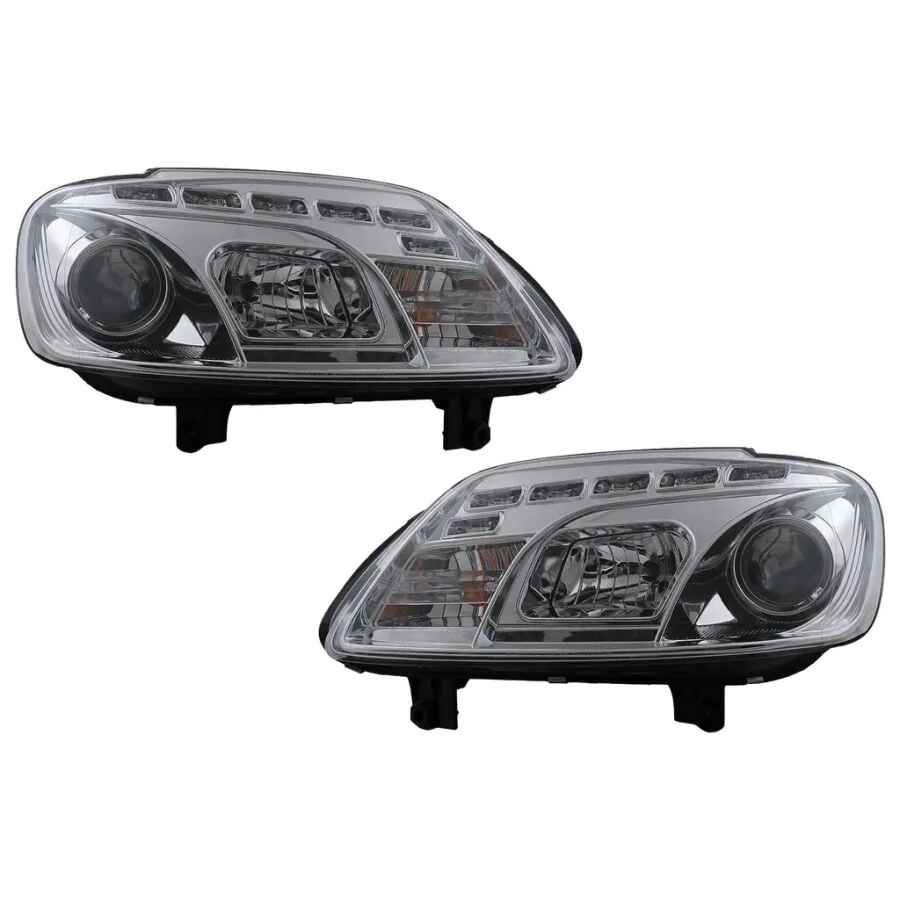 Faruri LED DRL DAYLIGHT compatibil cu VW Touran 1T Caddy (02.2003-10.2006) Crom
