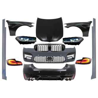 Pachet Exterior Complet compatibil cu BMW Seria 5 F10 (2010-2017) Conversie la G30 LCI M5 Design