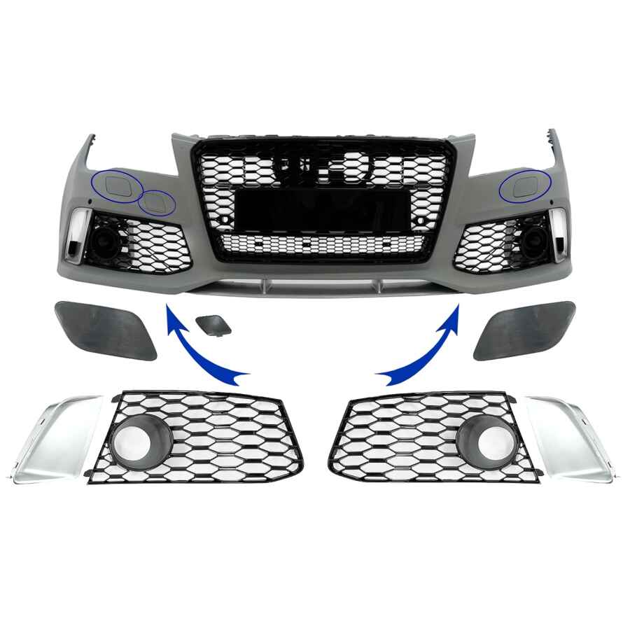 Accesorii Bara Fata compatibil cu Audi A7 4G (2010-2018) RS7 Design