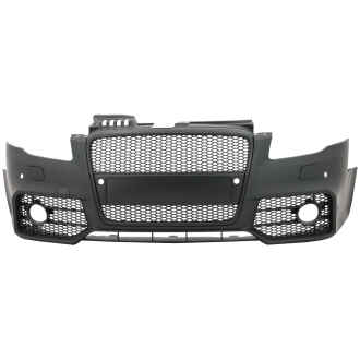 Bara Fata cu Grila Centrala compatibil cu Audi A4 B7 (2004-2008) RS4 Look Negru