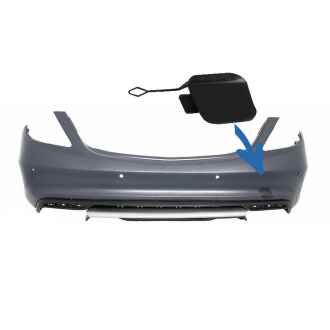 Capac carlig de remorcare compatibil cu MERCEDES Clasa S W222 (2013-up) doar pentru bara spate S63 / S65 Design