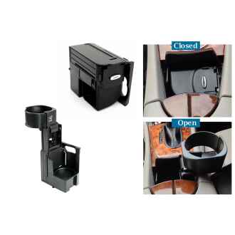 Consola Centrala Suport Pahare compatibil cu Mercedes CLS W219 (2003-2010) E-Class W211 S211 (2002-2009) Negru