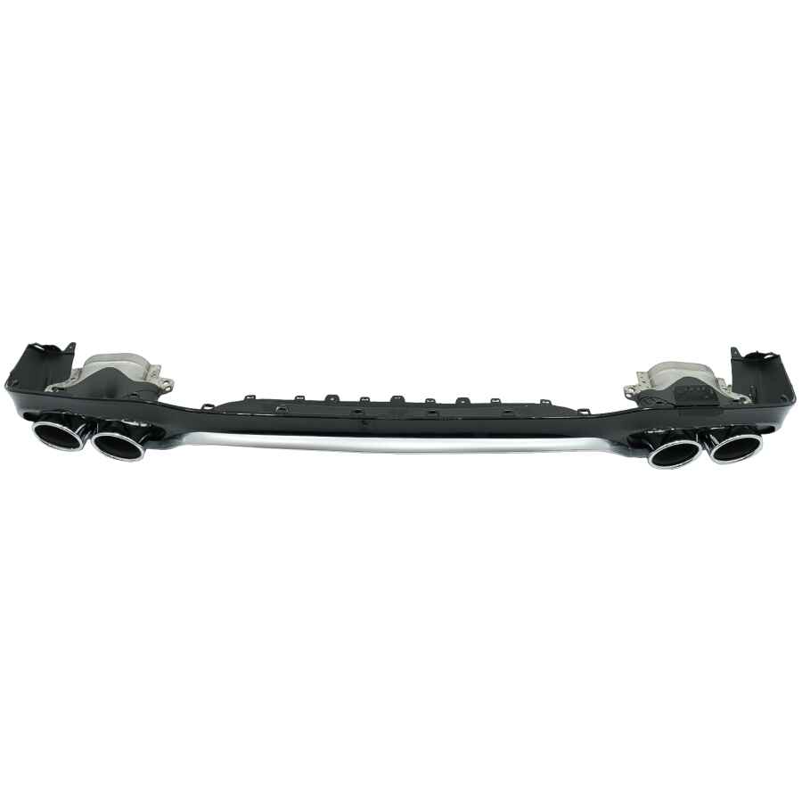 Difuzor Bara Spate cu Ornamente Toba compatibil cu Mercedes E Class W213 2016 E53 Design Silver 1