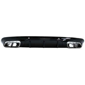 Difuzor Bara Spate cu Ornamente toba compatibil cu Mercedes CLS-Class C257 Sport Line (2018+) CLS63 Design