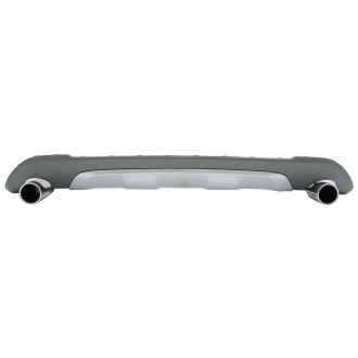 Difuzor Bara Spate si Sistem Evacuare compatibil cu BMW X1 SUV F48 (06.2015-up) M Sport Look