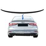 Eleron Portbagaj compatibil cu Audi A3 8V Sedan (2013-Up) Negru Mat