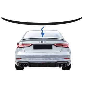 Eleron Portbagaj compatibil cu Audi A3 8V Sedan (2013-Up) Negru Mat