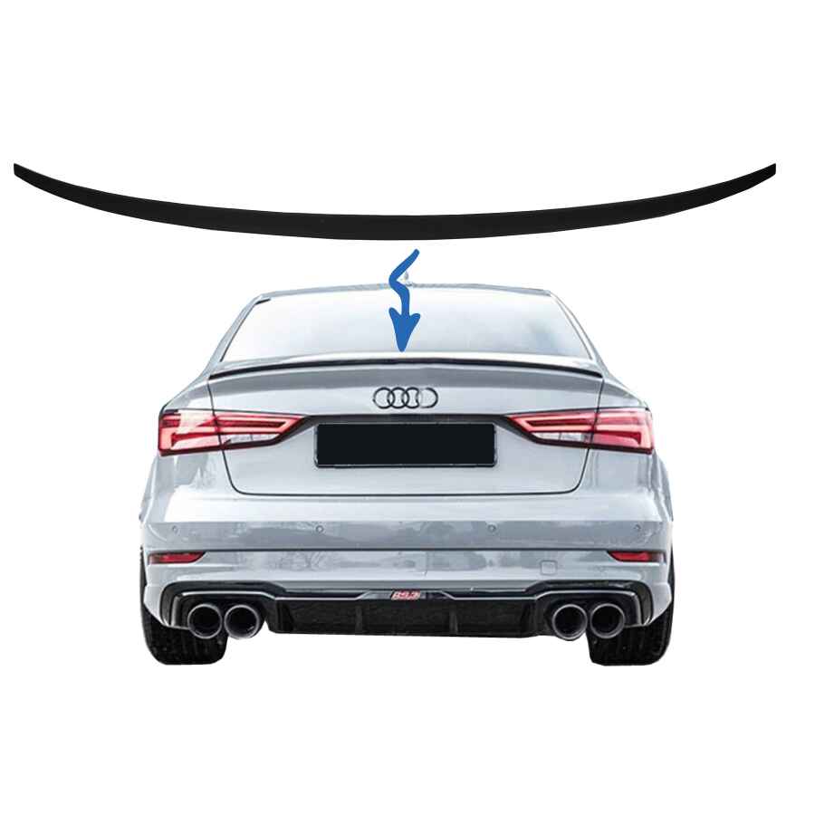 Eleron Portbagaj compatibil cu Audi A3 8V Sedan (2013-Up) Negru Mat