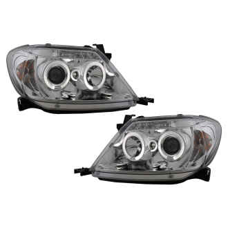 Faruri Angel Eyes compatibil cu Toyota Hilux (2005-2011) Crom