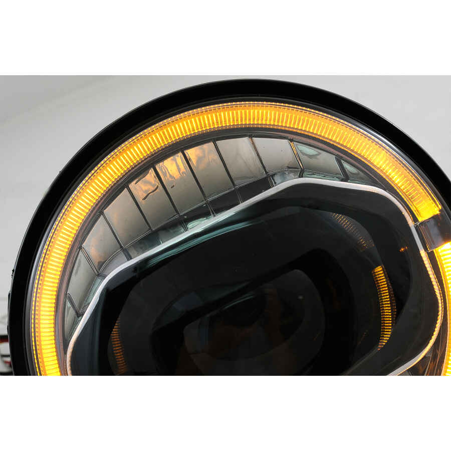 Faruri Full LED CREE DRL compatibil cu Jeep Wrangler JK 2007 2017 conversie la modelul din 2018 2