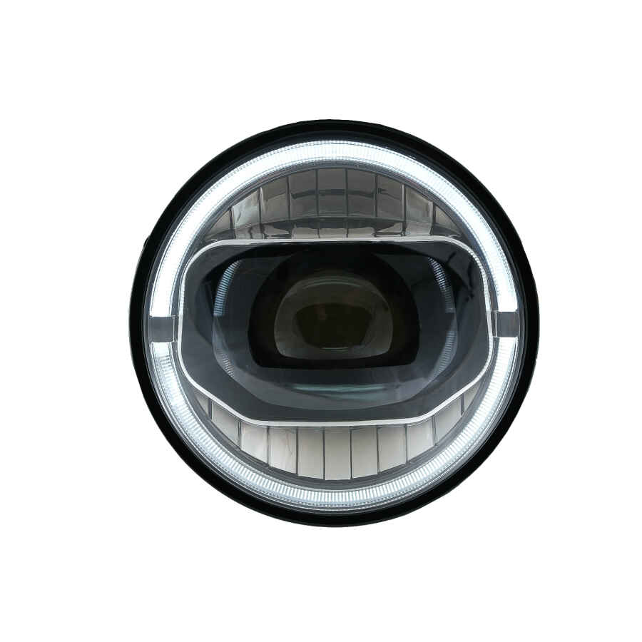 Faruri Full LED CREE DRL compatibil cu Jeep Wrangler JK 2007 2017 conversie la modelul din 2018 3