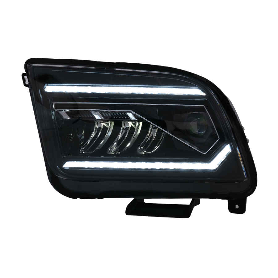Faruri Full LED compatibil cu Ford Mustang V Pre Facelift 2005 2009 Negru cu Semnal Dinamic Secvential 1 1