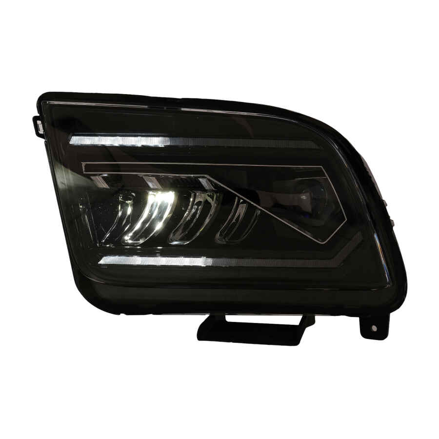 Faruri Full LED compatibil cu Ford Mustang V Pre Facelift 2005 2009 Negru cu Semnal Dinamic Secvential 2 1