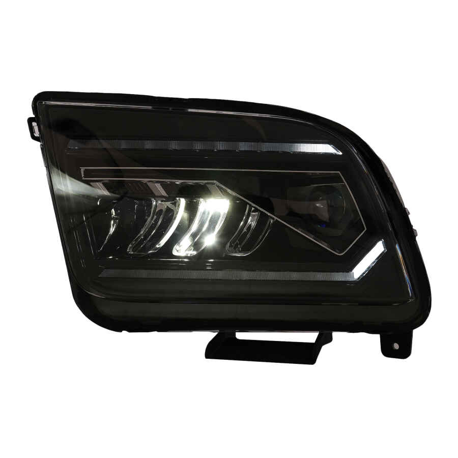 Faruri Full LED compatibil cu Ford Mustang V Pre Facelift 2005 2009 Negru cu Semnal Dinamic Secvential 3 1