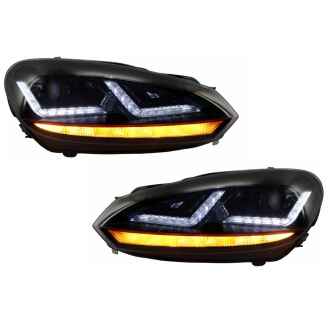 Faruri Osram LED compatibil cu VW Golf 6 VI (2008-2012) GTI Rosu LEDriving Semnal Dinamic