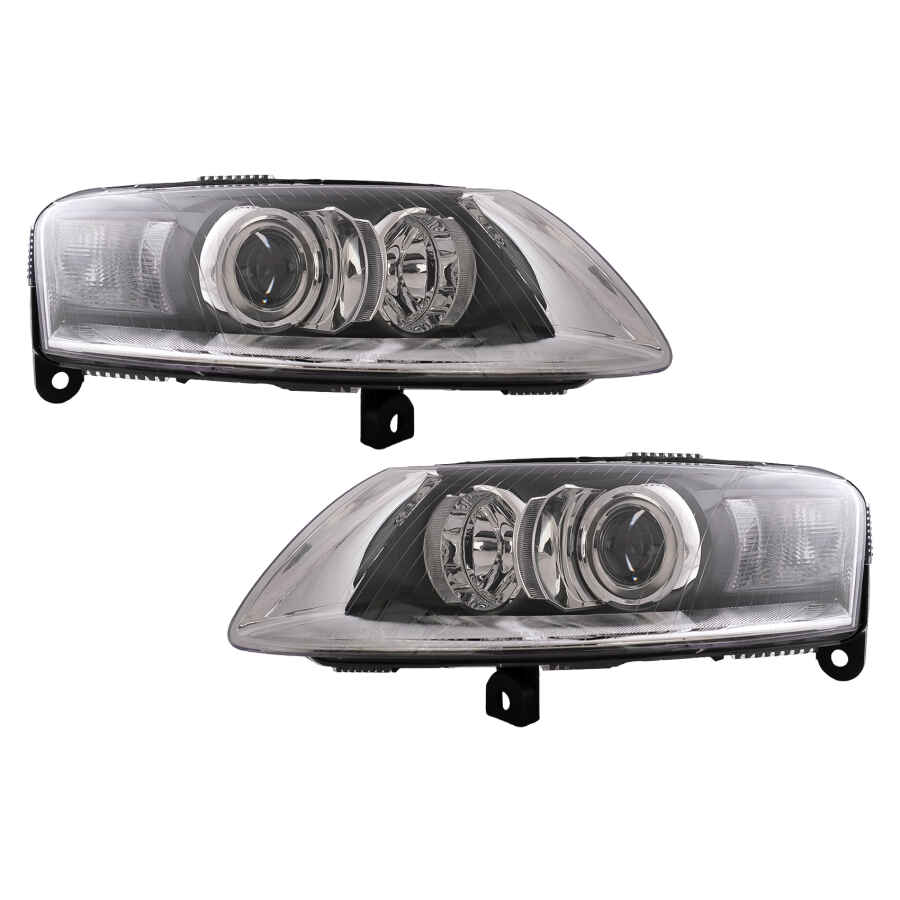 Faruri Xenon compatibil cu Audi A6 C6 4F (04.2004-2008) Fara AFS Chrome