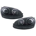 Faruri compatibil cu VW Golf 5 V Mk5 (2003-2007) Jetta (2005-2010) GTI R32 Design Negru