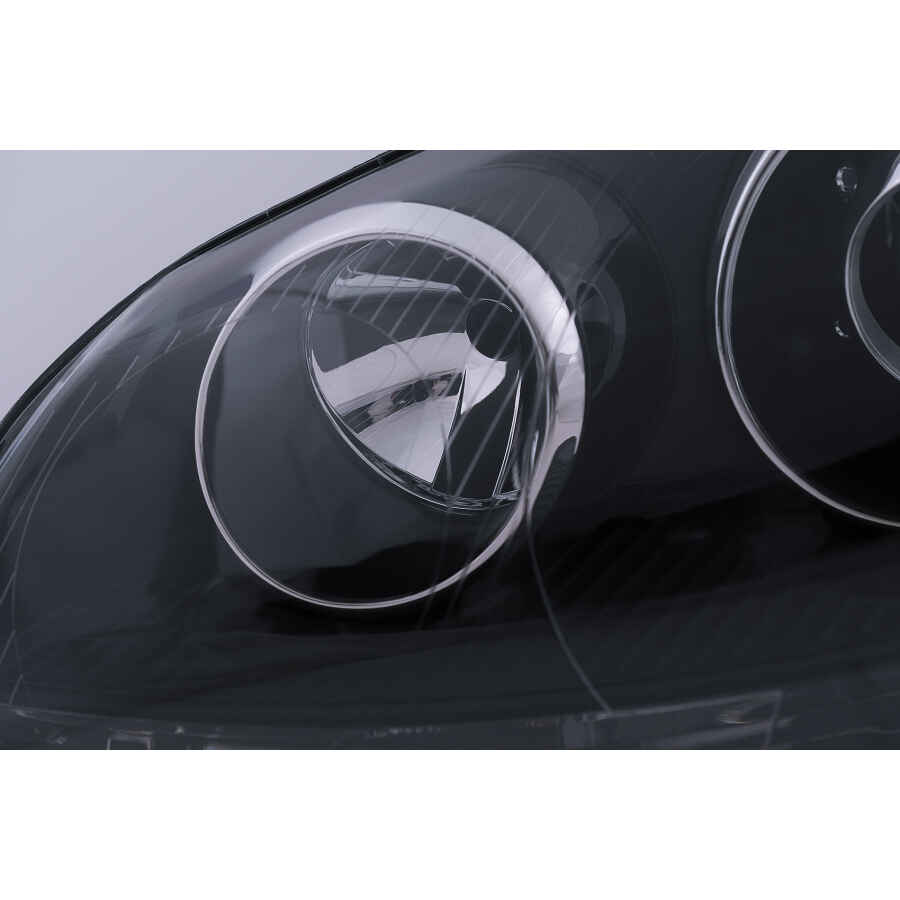 Faruri compatibil cu VW Golf 5 V Mk5 2003 2007 Jetta 2005 2010 GTI R32 Design Negru 2