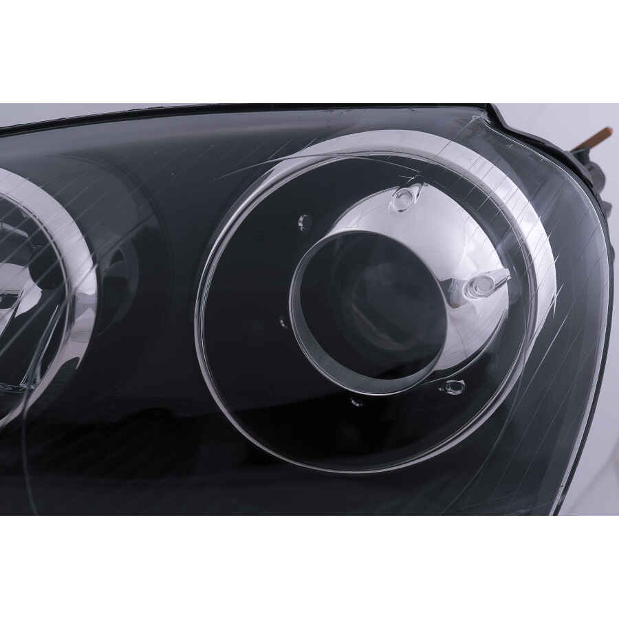Faruri compatibil cu VW Golf 5 V Mk5 2003 2007 Jetta 2005 2010 GTI R32 Design Negru 3