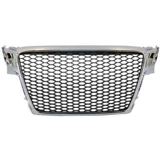 Grila Centrala Fara Emblema compatibil cu AUDI A4 B8 (2007-2012) RS Design Crom
