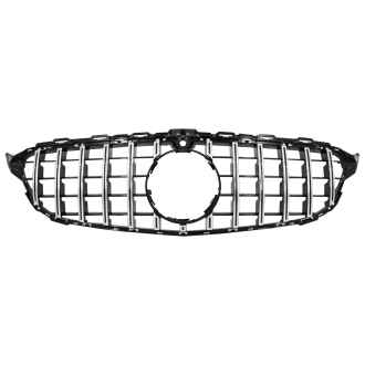 Grila Centrala compatibil cu Mercedes C-Class W205 S205 C205 A205 (2014-2018) GT-R Panamericana Design cu Camera