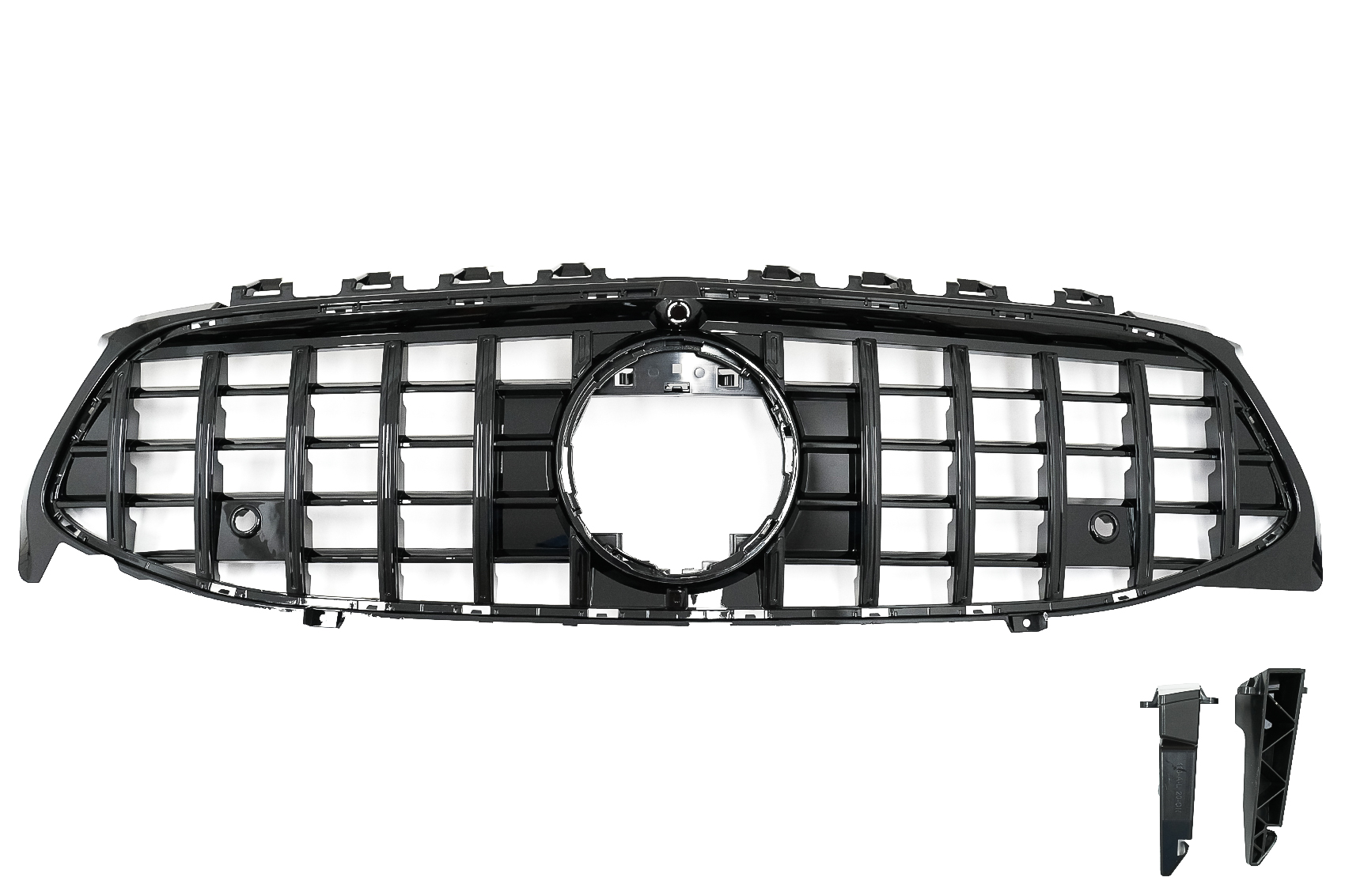 Grila Centrala compatibil cu Mercedes CLA X118 C118 (2019-up) GT-R Panamericana Design Negru Lucios Grila Centrala compatibil cu Mercedes CLA X118 C118 (2019-up) GT-R Panamericana Design Negru Lucios